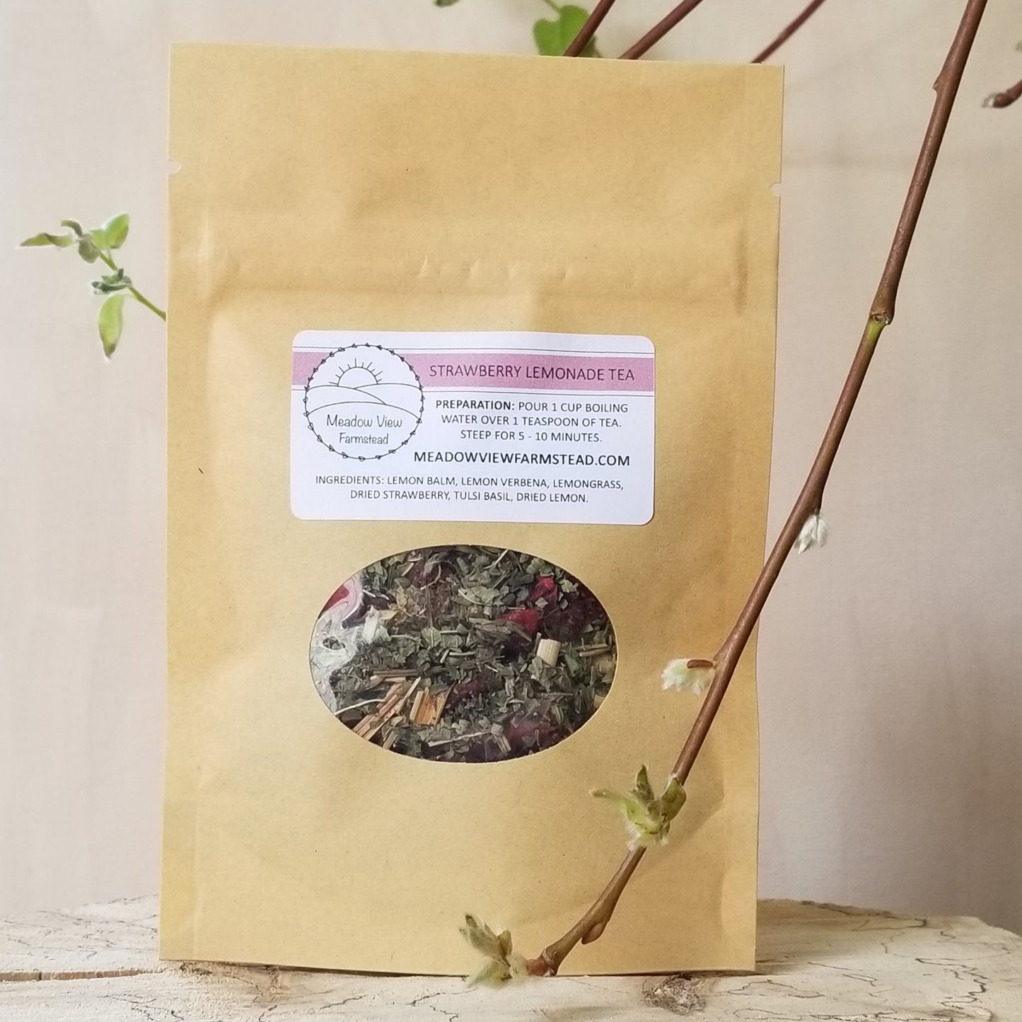 Strawberry Lemonade Tea | Meadow View Farmstead