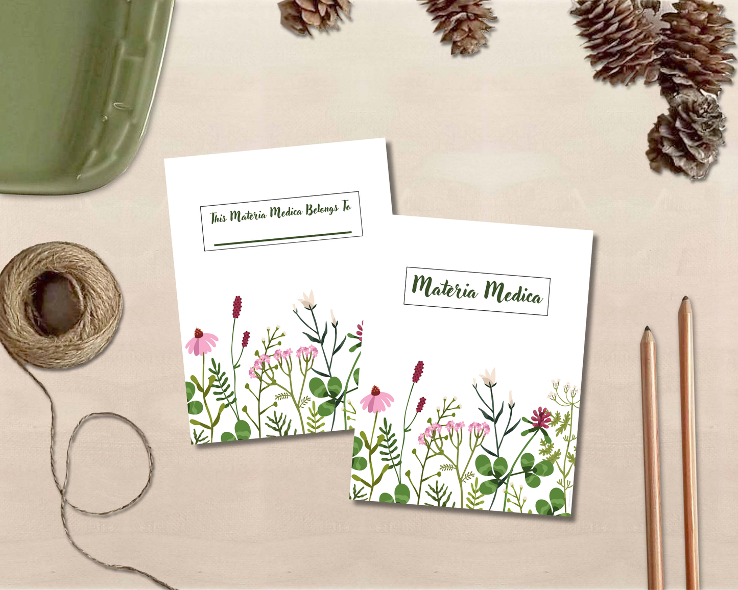 Herbal Remedies Planner Bundle: Printable Materia Medica Organizer