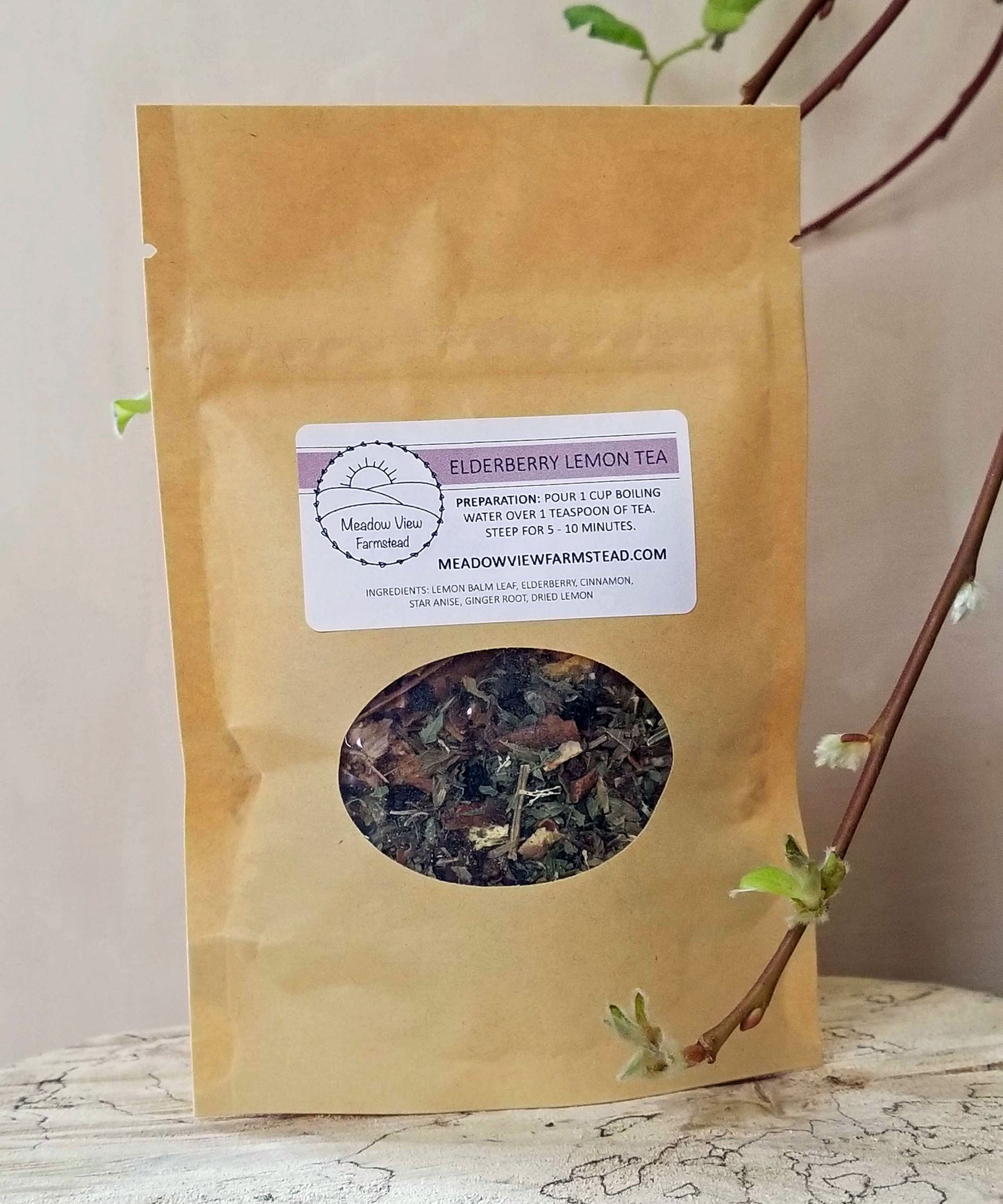 Elderberry Lemon Tea