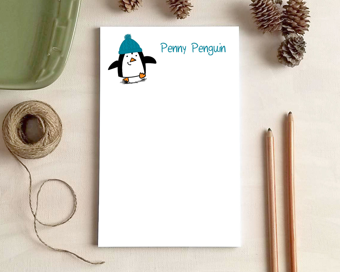 Zoo Animals Notepad – Personalized Animal Stationery | Cute Safari Notepads for Kids & Teachers | 3 Sizes Available