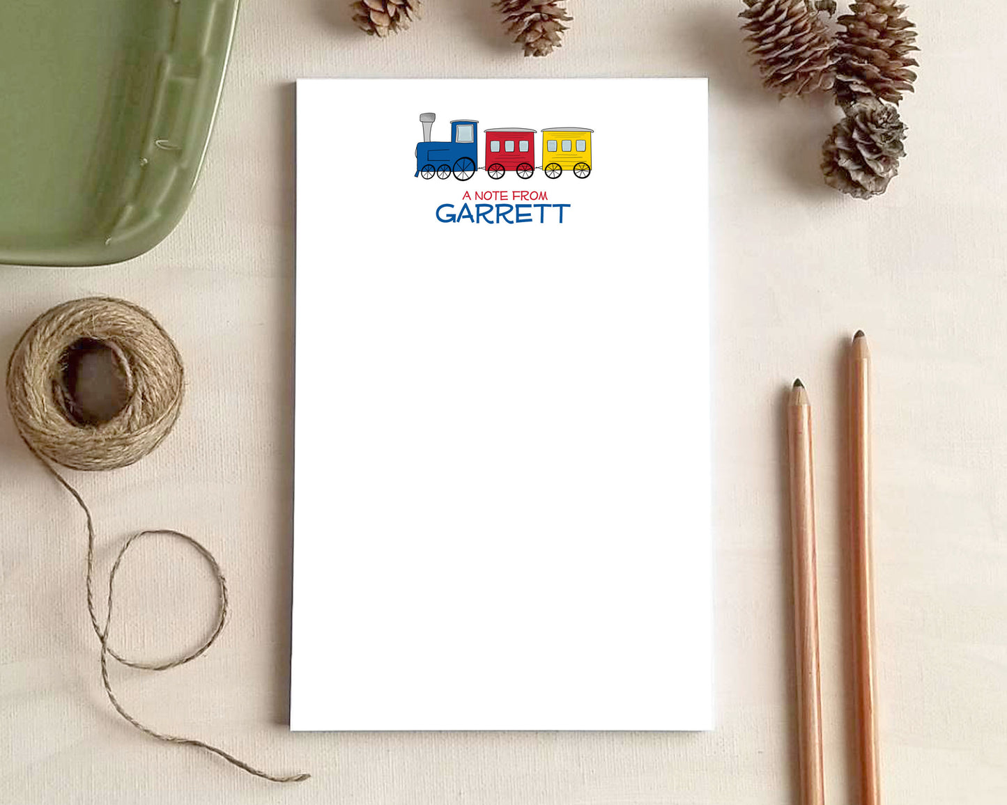 Planes, Trains and Automobiles Notepads – Personalized Stationery | 6 Designs & 3 Sizes Available