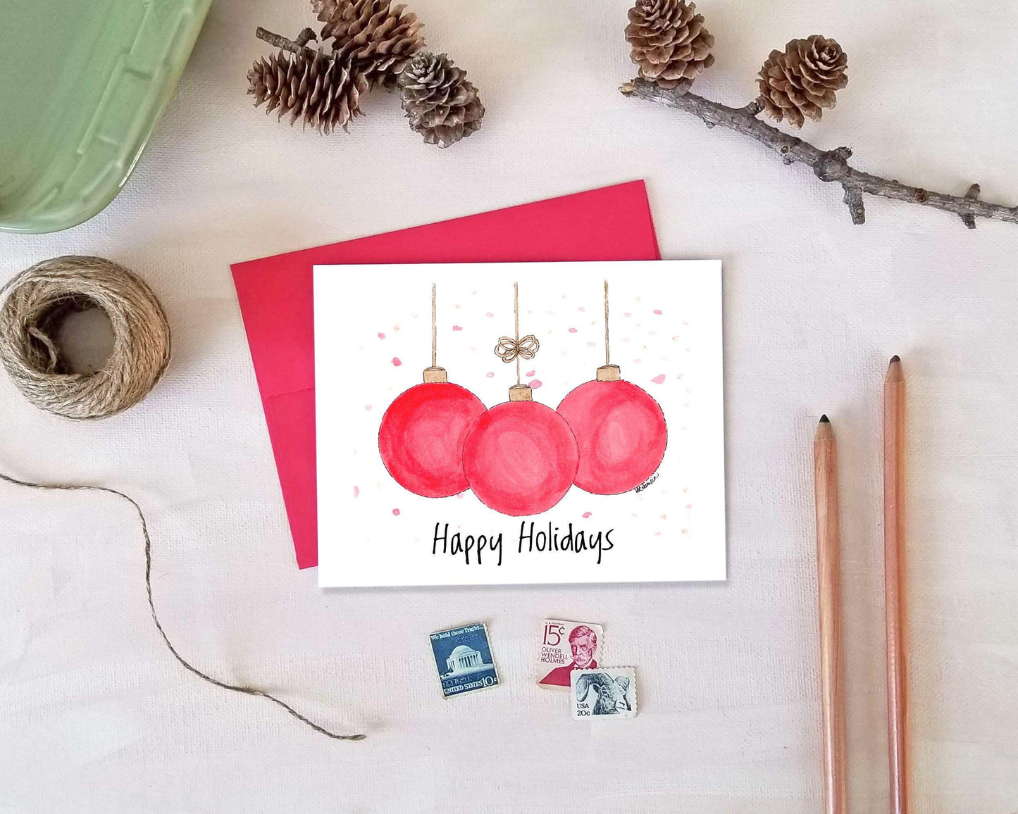 Personalized Ornament Christmas Cards