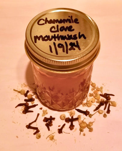 DIY Chamomile Clove Mouthwash