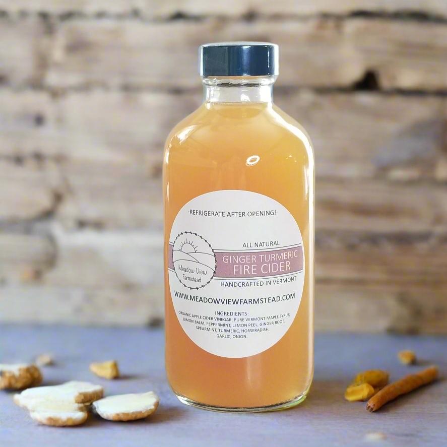 Ginger Turmeric Fire Cider Tonic | Meadow View Farmstead