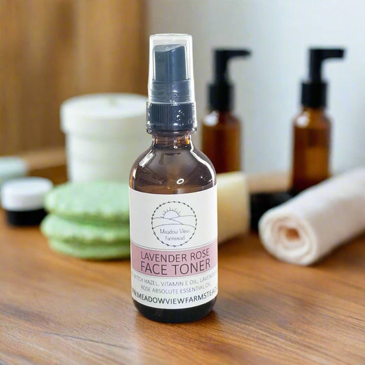 Lavender Rose Face Toner Spray | Meadow View Farmstead