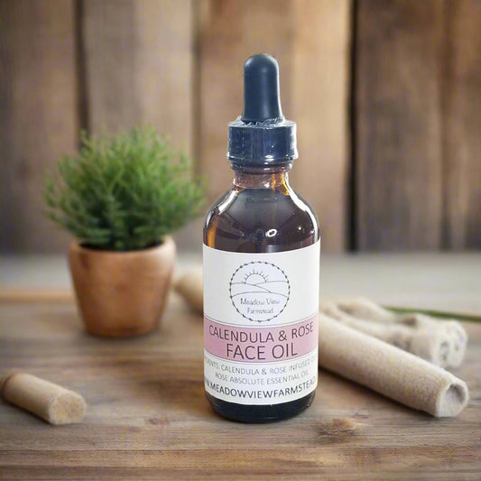 Calendula Rose Face Oil | Meadow View Farmstead