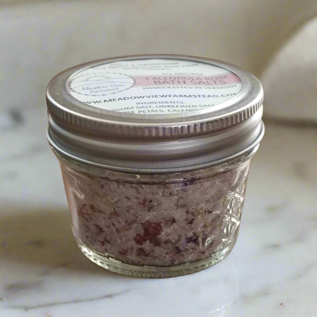 Calendula Rose Bath Salts | Meadow View Farmstead