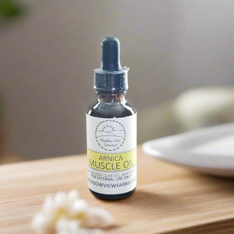 Arnica Muscle Oil | Meadow View Farmstead