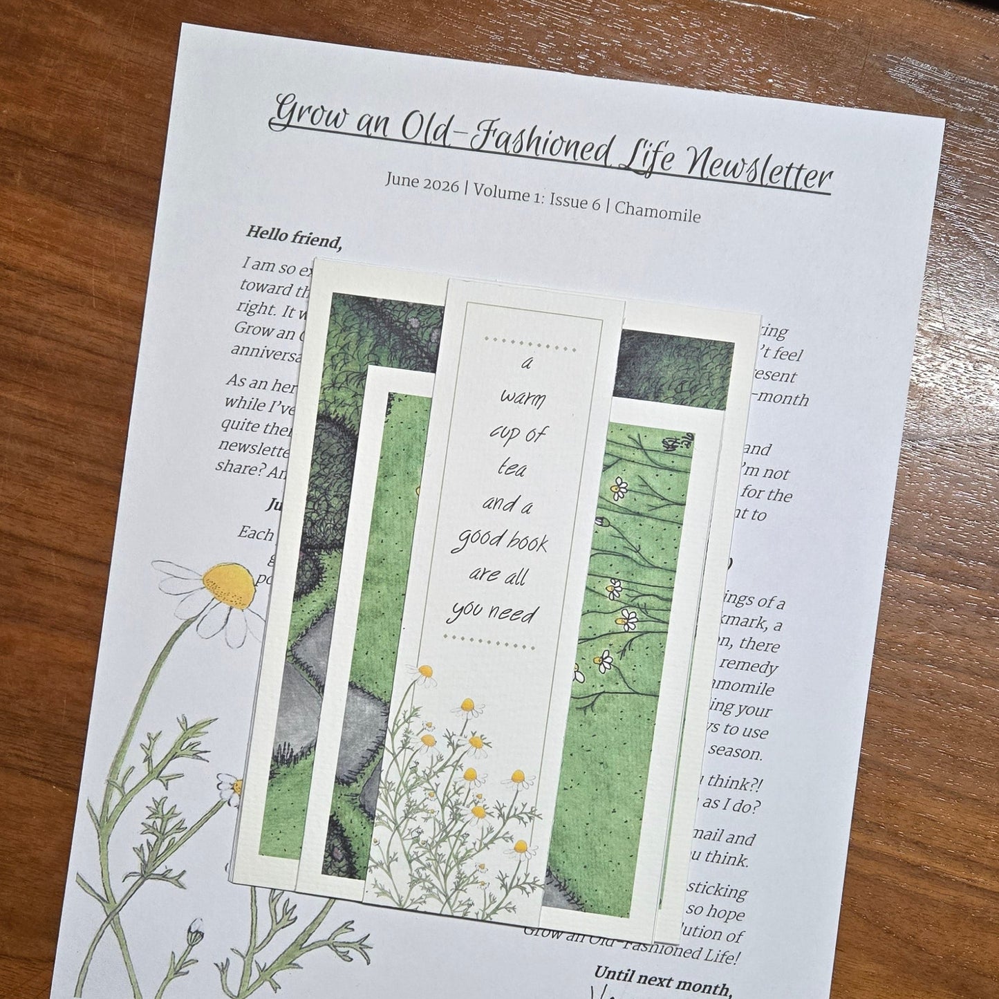 Grow an Old-Fashioned Life Letters (Monthly Subscription)