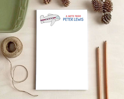 Planes, Trains and Automobiles Notepads – Personalized Stationery | 6 Designs & 3 Sizes Available