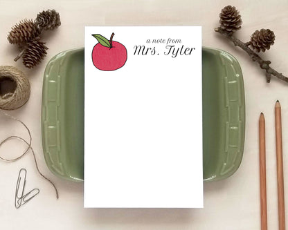 Personalized Teacher Notepad – Custom Name School Notepad | 20+ Designs & 3 Sizes Available