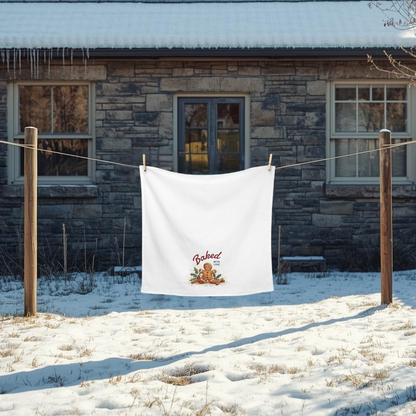 Baked with Love Tea Towel Hanging on the line