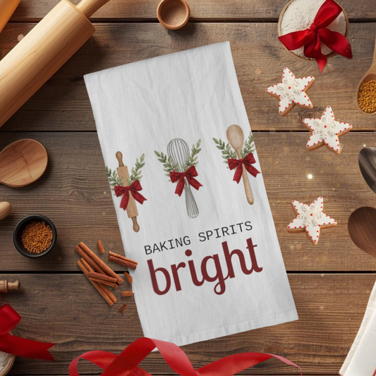 Baking Spirits Bright Tea Towel | Meadow View Farmstead