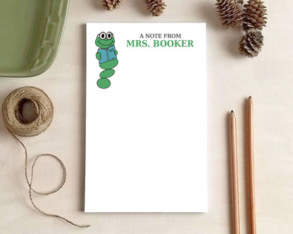 Personalized Teacher Notepad – Custom Name School Notepad | 20+ Designs & 3 Sizes Available