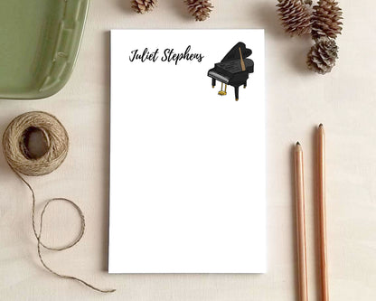 Music Notepads – Personalized Stationery for Teachers, Students & Musicians | 5 Designs & 3 Sizes Available