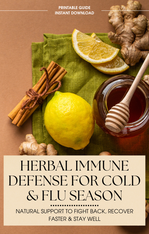 Herbal Immune Support Guide | Natural Cold & Flu Remedies | Teas, Syrups & Tonics PDF