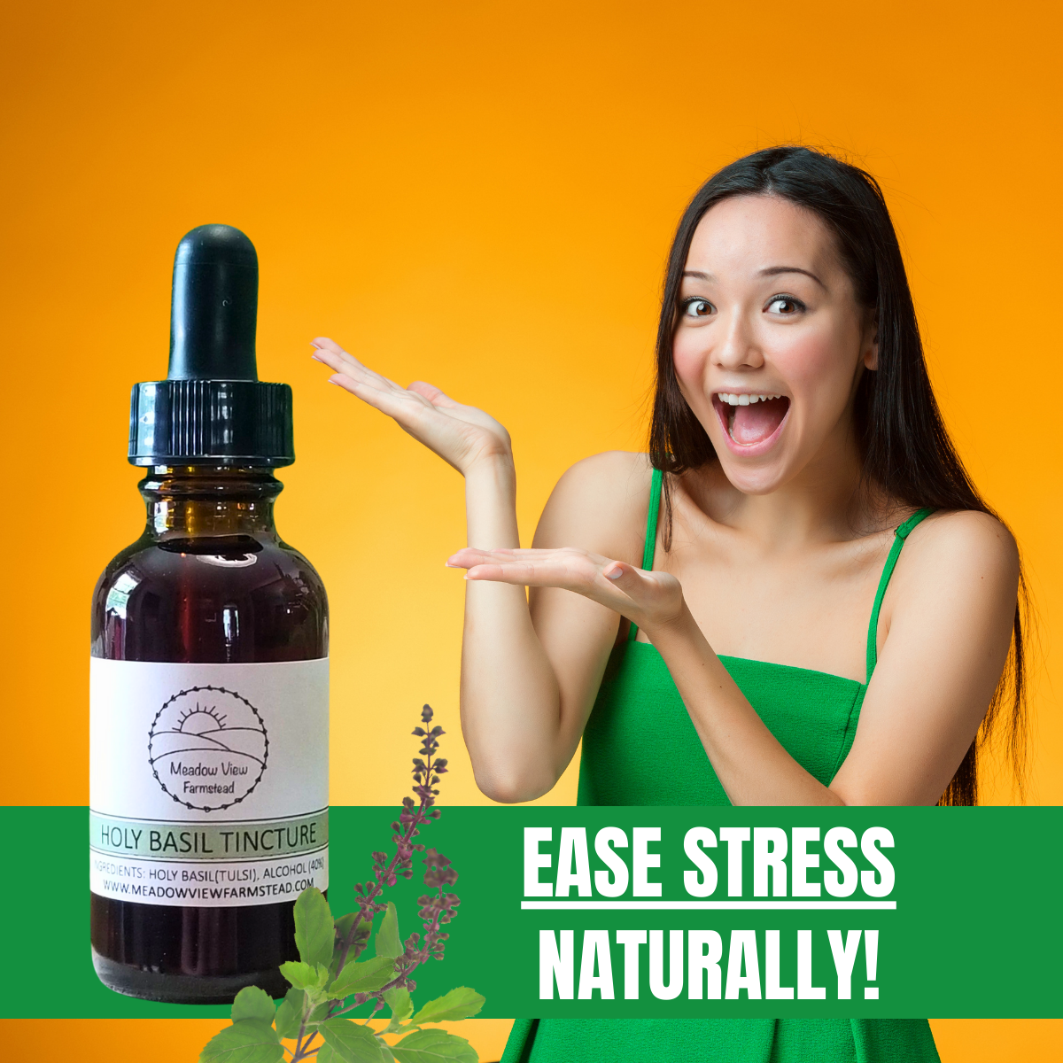 Holy Basil (Tulsi) Tincture | Stress Support