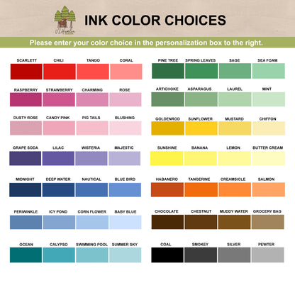 Ink Color Choices for Stationery