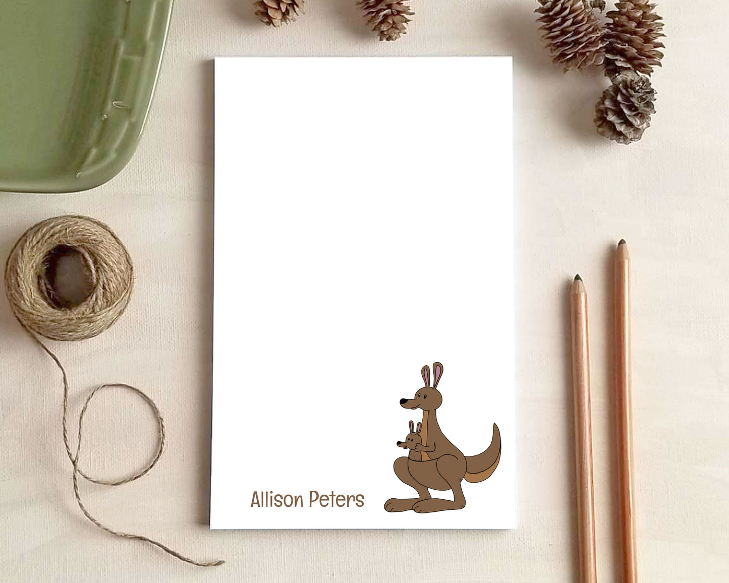Zoo Animals Notepad – Personalized Animal Stationery | Cute Safari Notepads for Kids & Teachers | 3 Sizes Available