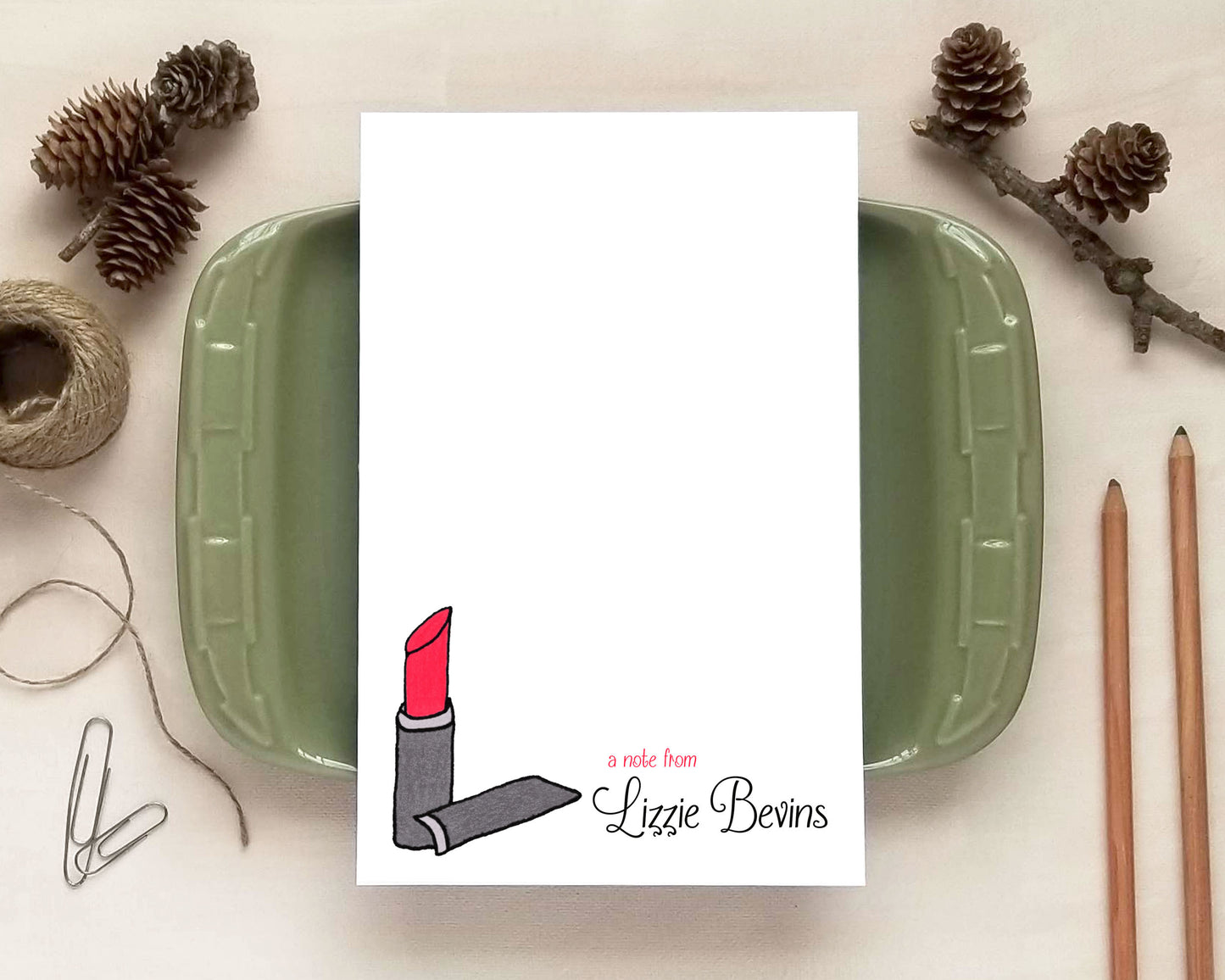 Beauty Notepads – Personalized Nail Polish or Lipstick Designs | 3 Sizes Available