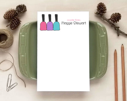 Beauty Notepads – Personalized Nail Polish or Lipstick Designs | 3 Sizes Available