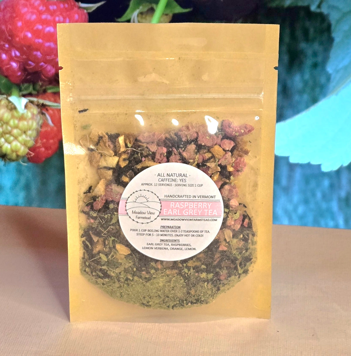Raspberry Earl Grey Tea | Meadow View Farmstead