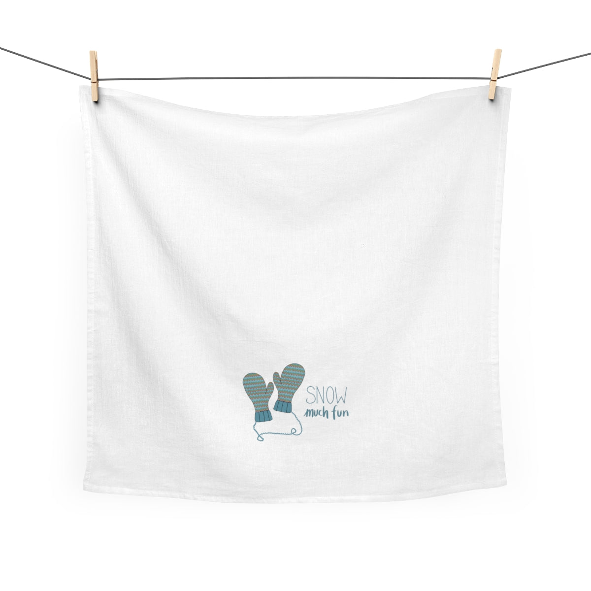 Snow Much Fun Tea Towel | Farmhouse Winter Kitchen Decor