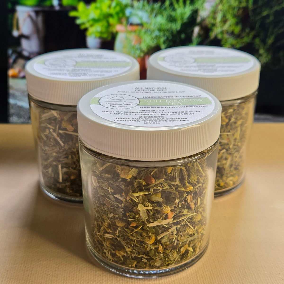 Still Meadow Tea in Jars | Meadow View Farmstead