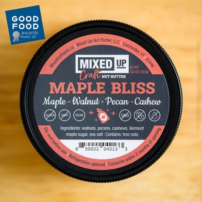"Maple Bliss" - Maple, Walnut & Pecan Nut Butter - 3.8 oz