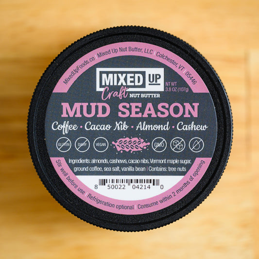 "Mud Season" - Crunchy Cacao Nib & Coffee Nut Butter - 3.8 oz