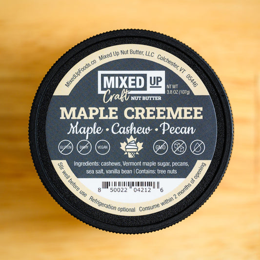 "Maple Creemee" - Vermont Maple, Cashew, and Pecan Nut Butter with Vanilla Bean - 3.8 oz