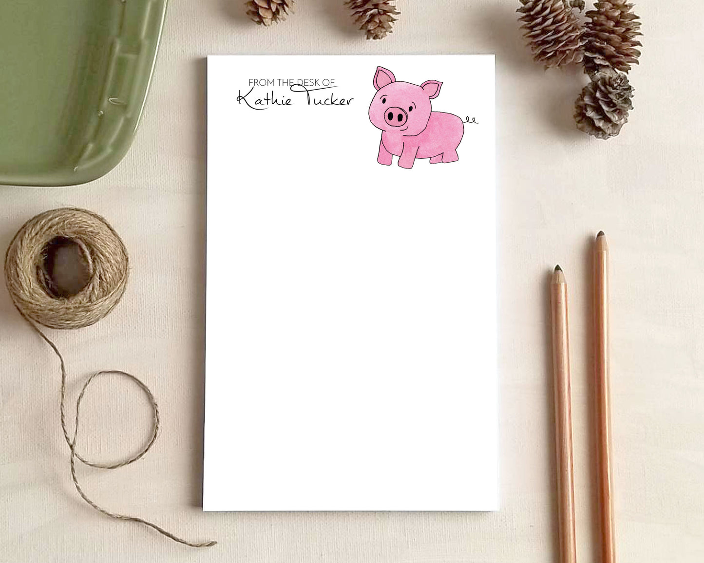 Farmhouse Notepad – Rustic Farm Animals Notepad | 3 Sizes Available