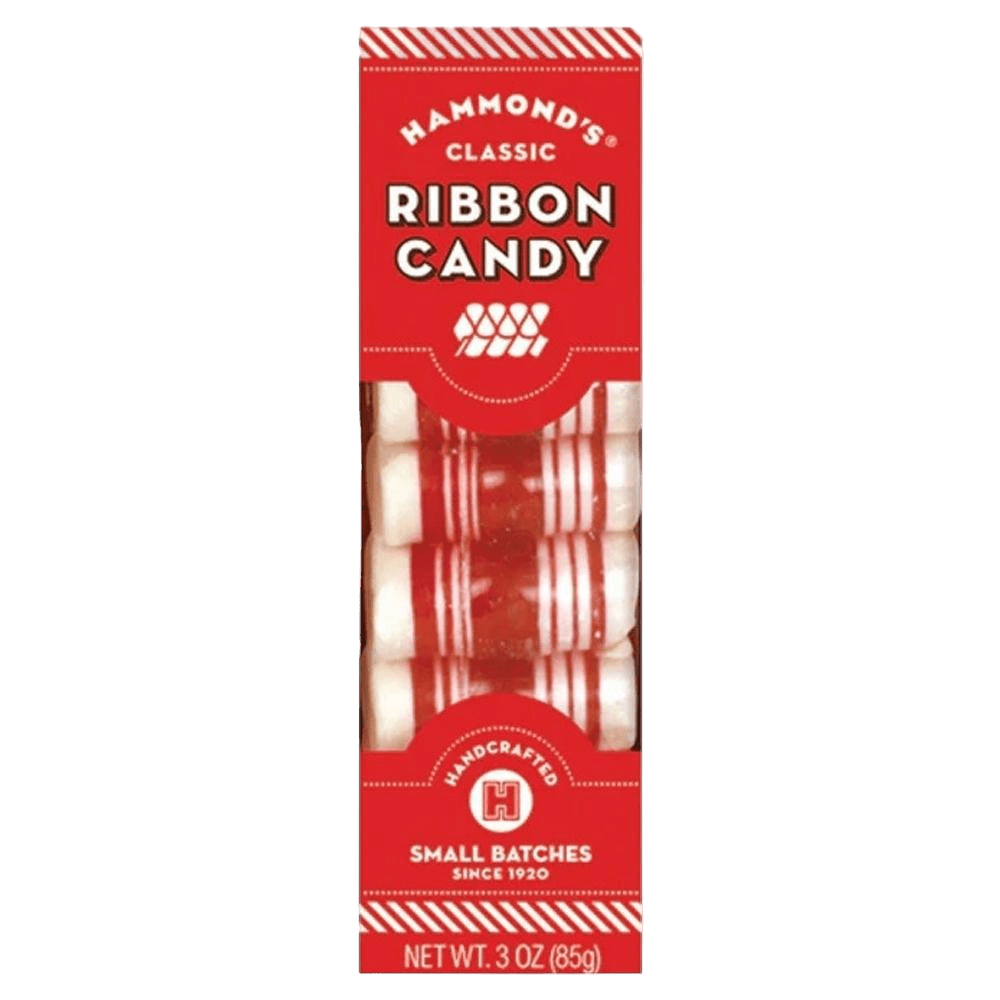 Hammond's Candies - 'Natural Peppermint' Ribbon Candy (3OZ)