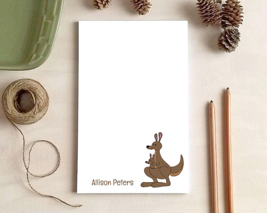 Kangaroo Notepad - Cute Animal Gifts for Kids - Personalized Notepad