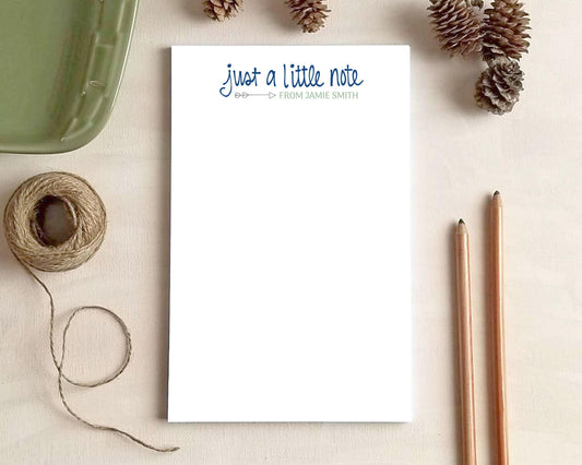 Just a Little Note From Notepad - Gifts for Women - Personalized Notepad