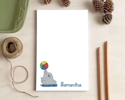 Dolphin Notepad - Personalized Notepad - Beach Stationery Gifts for Kids