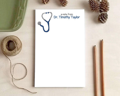 Stethoscope Notepad - Doctor Gift - Medical School Graduation Gift for Doctors or Nurses - Personalized Doctor Notepad