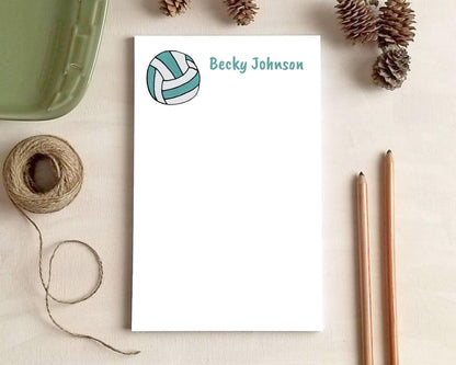 Volleyball Notepad - Gift for Coach or Player - Personalized Notepad