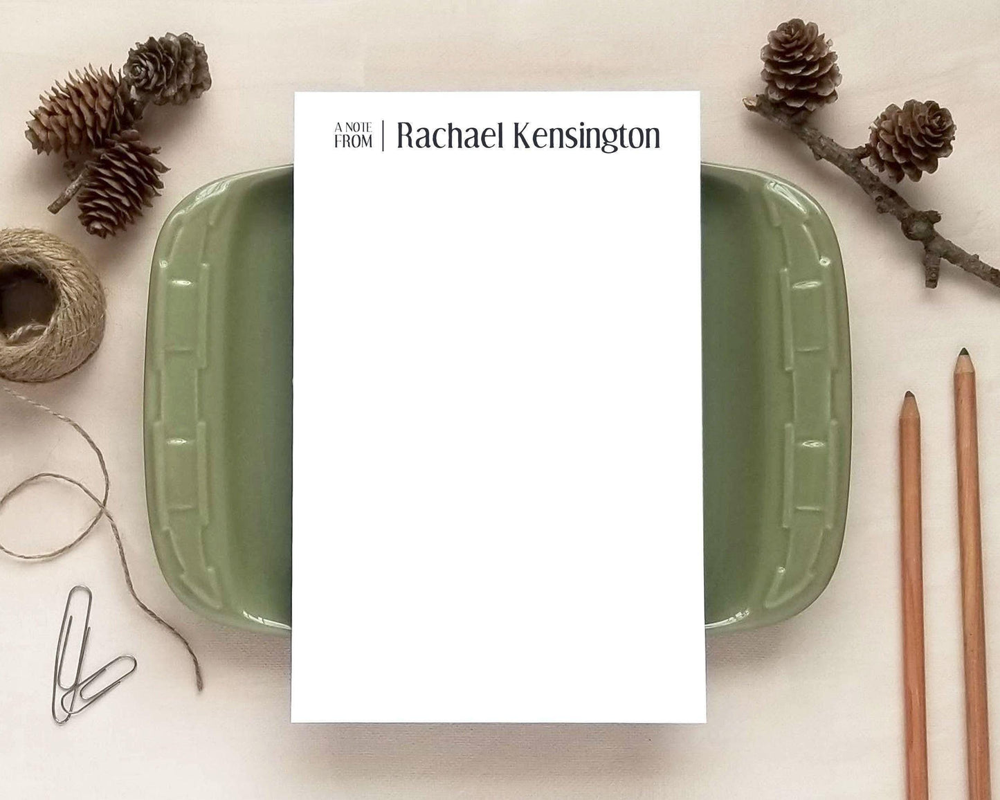 Personalized Notepad for Her - Custom Stationery Gift for Professionals