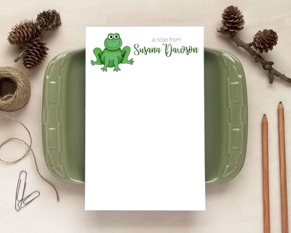 Frog Notepad for Kids - Personalized Notepad - Cute Stationery Gifts for Children