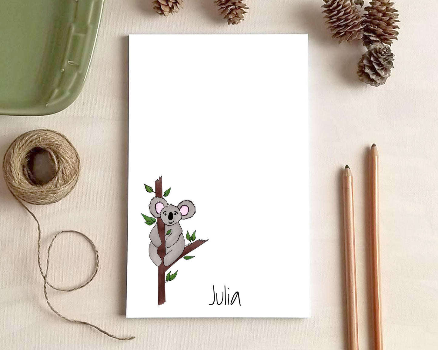 Koala Notepad - Cute Animal Gifts for Kids - Personalized Notepad