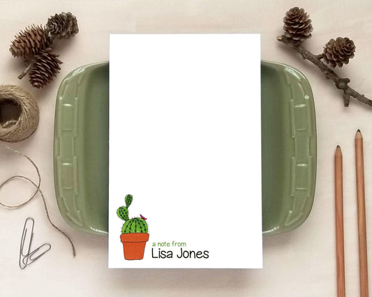 Cactus Notepad - Gift for Women - Personalized Notepad