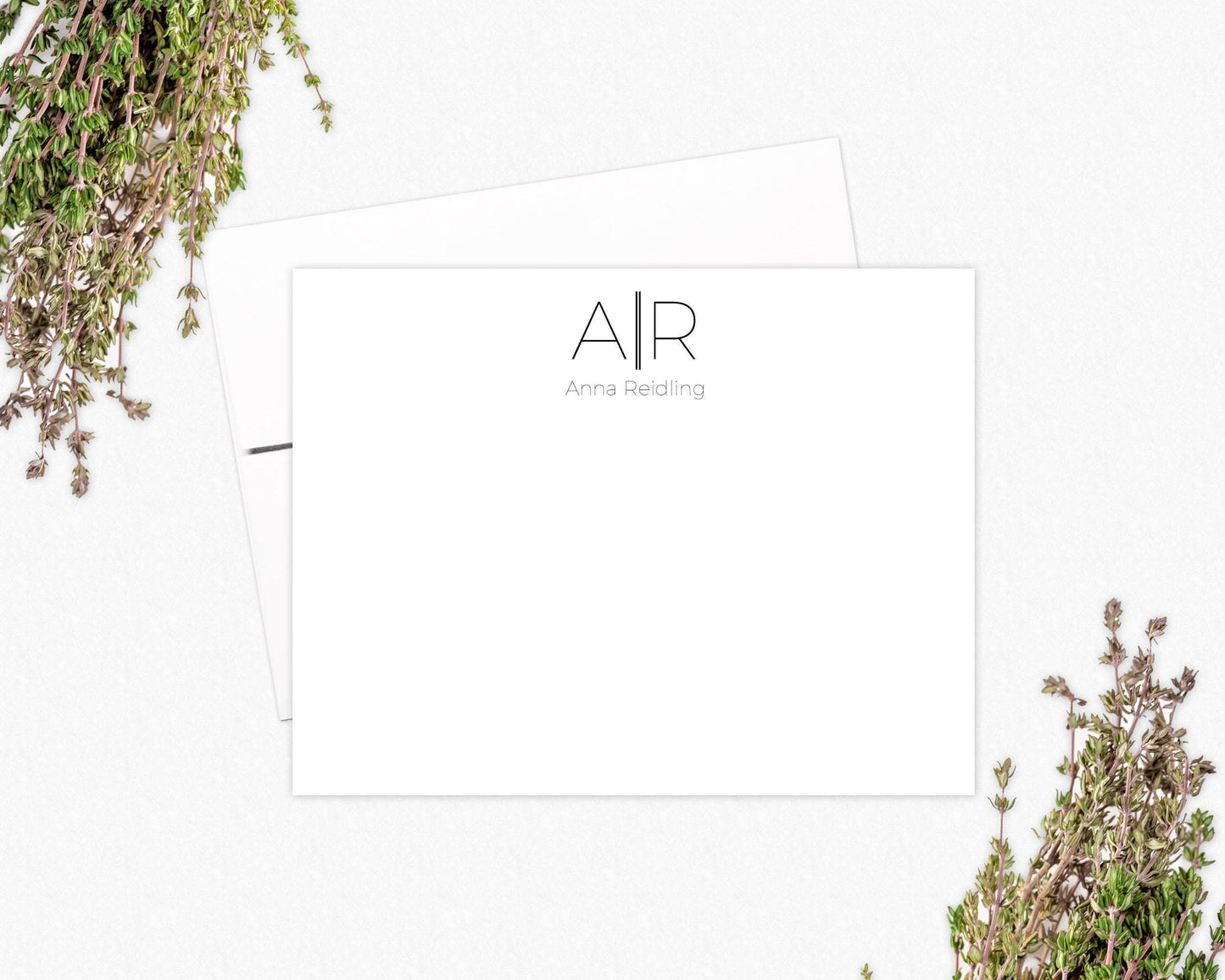Personalized Stationery: Flat Note Card Set