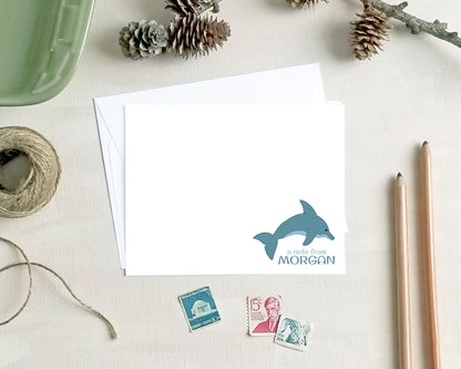 Personalized Note Cards - Dolphin Stationery Gifts
