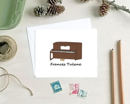 Piano Note Card - Personalized Stationery - Piano Gift