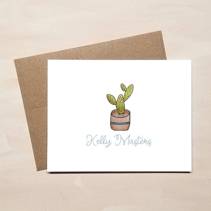 Personalized Note Cards - Cactus Stationery Gifts