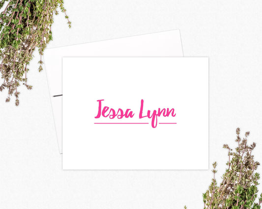 Sassy Note Card Set - Personalized Stationery Gifts for Teens
