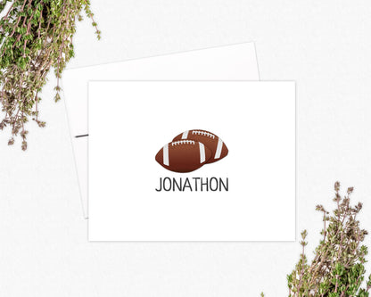 Personalized Note Cards - Football Coach Stationery Gift