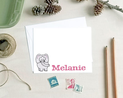 Personalized Note Cards - Elephant Stationery Gifts