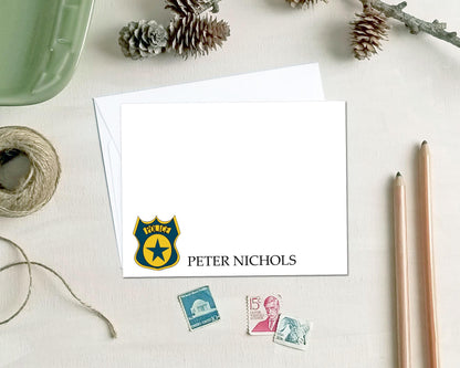 Police Note Cards - Personalized Stationery Gifts for Police Officers